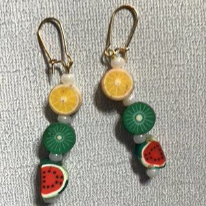COPY - 🍇🍊 Fruit Bowl Delight: Dangle Earrings 🍓🍍